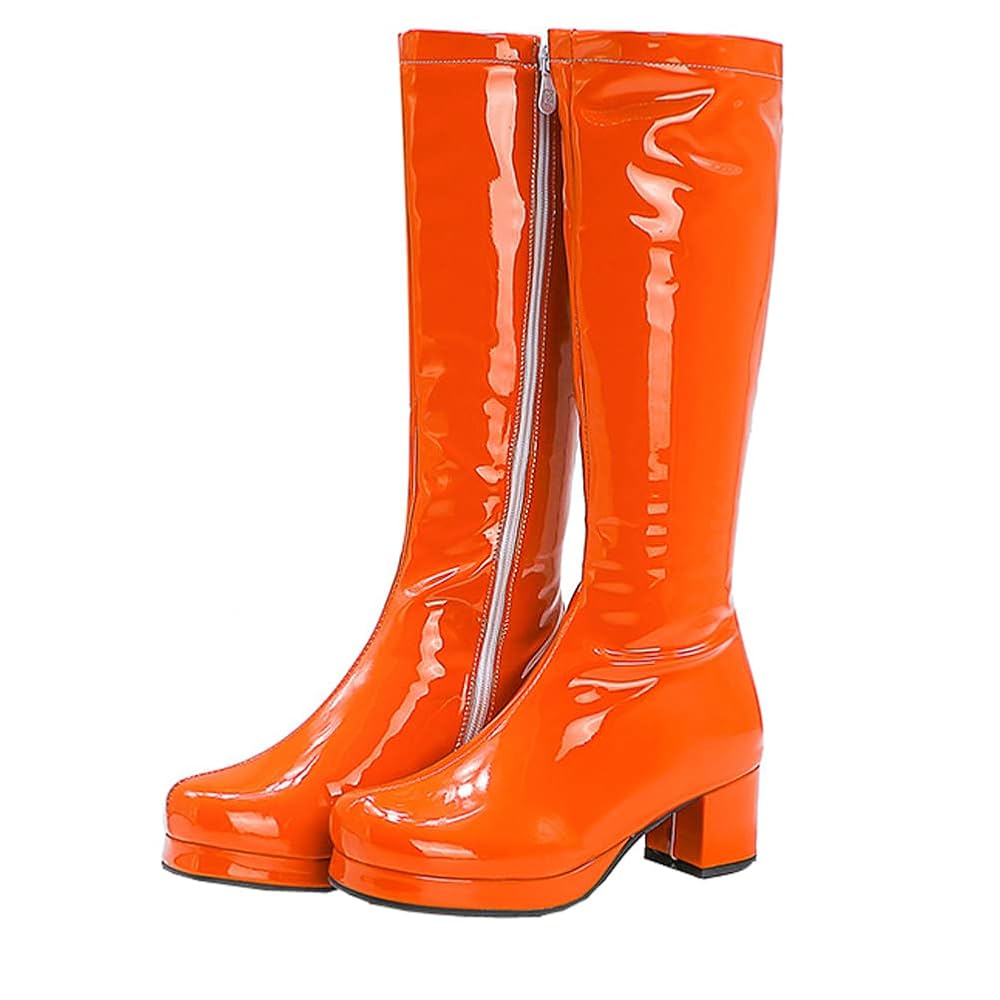 yello ブーツ 完売品　ファー　ヒール　デザイン　オレンジ　Mサイズ　ロング yello ブーツ 完売品 ファー ヒール デザイン オレンジ Mサイズ